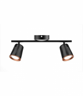 Lampa sufitowa 12W, Neutralna, Barwa:4000K, Czarny - Pierścień miedź V-TAC 218257