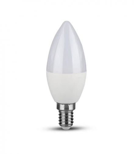 Żarówka LED E14 5.5W C35, Chip SAMSUNG, Neutralna, Barwa:4000K, , Ściemniana V-TAC 2120186