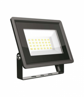 Naświetlacz LED 20W, Seria: F-Class, Zimna, Barwa:6400K, Obudowa: Czarna V-TAC 6739
