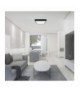 Plafon LED 30W, Średnica: 420mm, Barwa:3000K, Klosz: Kwadratowy mleczny czarna ramka, IP44 V-TAC 7648