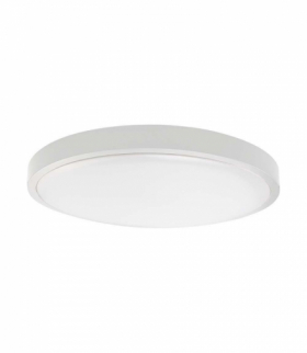 Plafon LED 18W z mikrofalowym czujnikiem ruchu, Średnica: 225mm, Barwa:6500K, Klosz: Okrągły mleczny biała ramka, IP44 V-TAC 7661