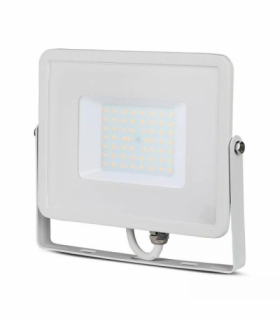 Naświetlacz LED 50W SMD, Chip SAMSUNG, Ciepła, Barwa:3000K, Obudowa: Biała V-TAC 21409
