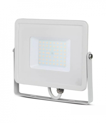 Naświetlacz LED 50W SMD, Chip SAMSUNG, Ciepła, Barwa:3000K, Obudowa: Biała V-TAC 21409