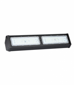 HIGHBAY 100W Liniowy LED, Chip SAMSUNG, Zimna, Barwa:6500K, Obudowa: Czarna, Wydajność: 120lmw, Kąt 120 stopni V-TAC 21892