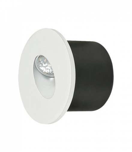 Oprawa Schodowa LED 3W, Ciepła, Barwa:3000K, Obudowa: Biała, Okrągły V-TAC 211207