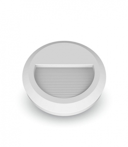 Oprawa Schodowa LED 2W, Ciepła, Barwa:3000K, Obudowa: Biała, Okrągły V-TAC 211315