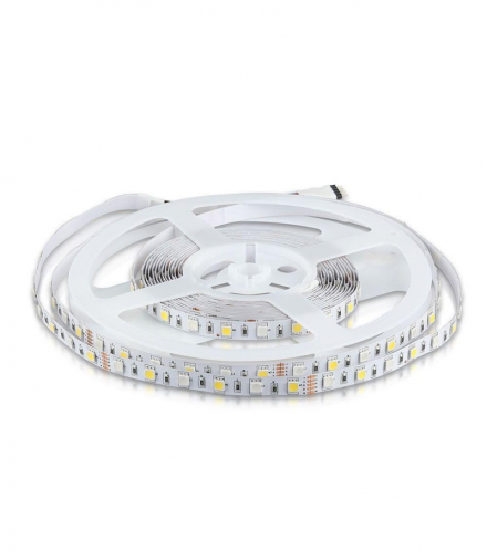 Taśma Pasek LED 8W Barwa: regulowana w zakresie RGB-W, IP20 , Rolka:5m V-TAC 212159