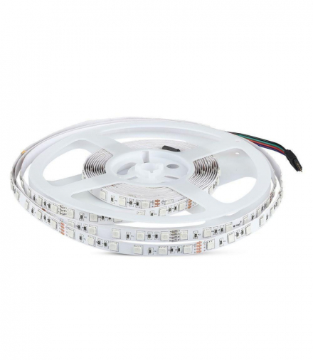 Taśma Pasek LED 24V 7W Barwa: RGB, IP20, Rolka:10m V-TAC 212592