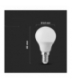 Żarówka LED E14 3.7W P45 , Zimna, Barwa:6500K, V-TAC 214124