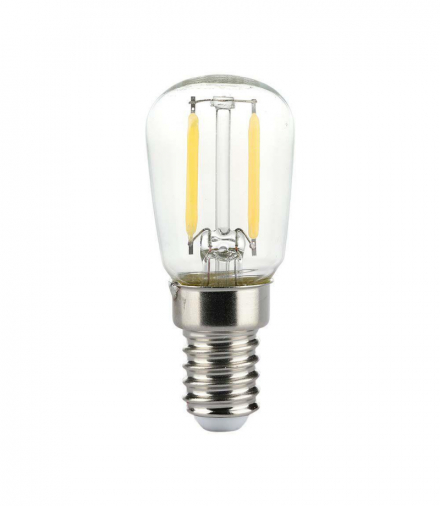 Żarówka LED E14 2W ST26 Filament, Klosz Transparentny, Ciepła, Barwa:3000K, V-TAC 214444