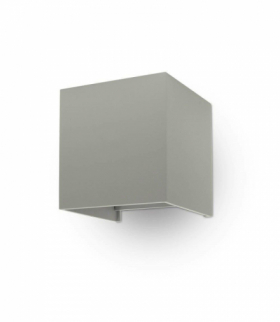 Kinkiet kwadrat LED 6W, CHIP BRIDGELUX, Barwa:4000K, Szary V-TAC 217089