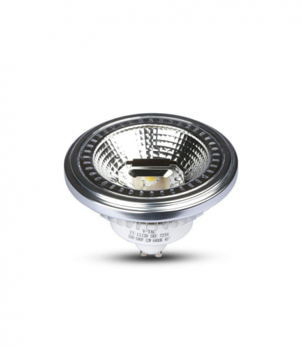 Żarówka LED GU10 12W AR111 SPOTLIGHT, Zimna, Barwa:6000K, Trzonek:GU10, Ściemniana V-TAC 217236