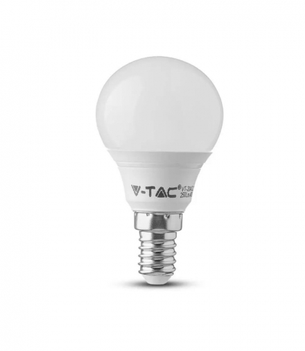 Żarówka LED E14 4,5W P45 , Zimna, Barwa:6400K/ Opakowanie: 3szt., Trzonek: E14 V-TAC 217359