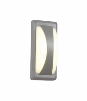 Lampa ścienna LED 12W, Ciepła, Barwa:3000K, Obudowa: Szara V-TAC 218245