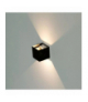 Kinkiet kwadratowy LED 11W, CHIP BRIDGELUX, Barwa:3000K, Czarny V-TAC 218529