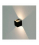 Kinkiet kwadratowy LED 11W, CHIP BRIDGELUX, Barwa:4000K, Czarny V-TAC 218530