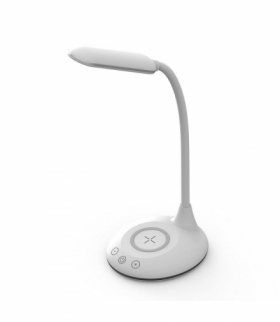 Lampka biurkowa LED 5W z ładowarką indukcyjną, Barwa: 3w1, Biała V-TAC 218605