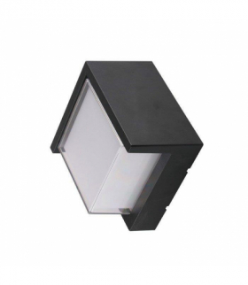 Lampa ścienna LED 7W, Ciepła, Barwa:3000K, Obudowa: Czarny, Kwadratowa V-TAC 218610