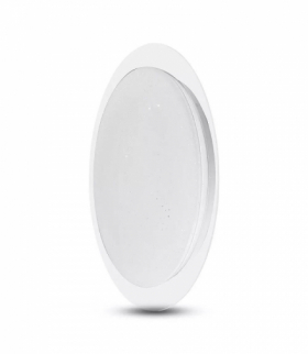 Dekoracyjny plafon LED 20W/40W/20W, Barwa: 3w1, Ściemniany, Klosz z efektem gwiazdki V-TAC 2114741