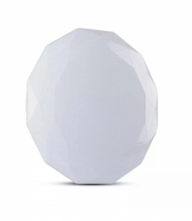 Dekoracyjny plafon LED 20W/40W/20W, Barwa: 3w1, Ściemniany, Klosz z efektem diamentu V-TAC 2114931