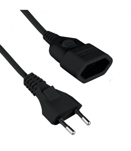 Przedłużacz, 1 gniazdo, czarny, 3 m PPS131
