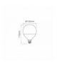 Żarówka LED E27 35W 4000K 3500lm 170-250V G125 LEDline 244247