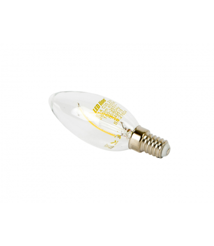 Żarówka LED E14 2W 4000K 250lm 180-265V FILAMENT C35 LEDline 249518