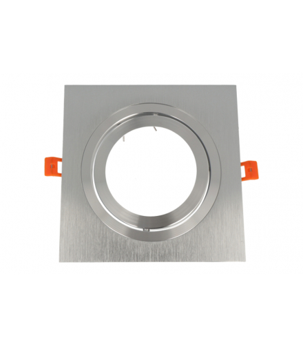 Oprawa sufitowa AR111 kwadrat ruchoma srebrna LEDline 248382