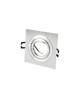 Oprawa sufitowa kwadratowa ruchoma SLIM srebro szcz AKROS LEDline 241215