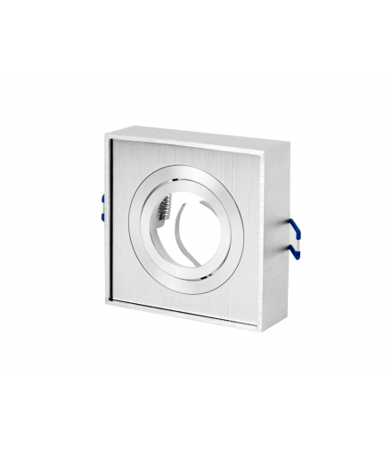 Oprawa wpuszczana kwadrat srebro CUBO MIDI LEDline 243738