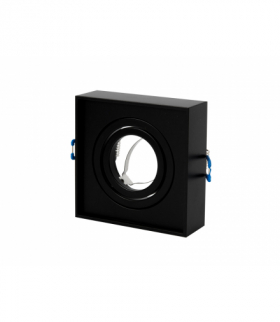 Oprawa wpuszczana kwadrat ruchoma czarna CUBO MIDI LEDline 243172