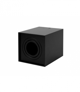 Oprawa natynkowa punktowa kwadrat ruchoma czarna CUBO LEDline 249730