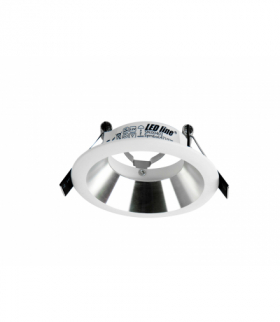 Oprawa sufitowa okrągła odlew biało-srebrna LEDline 471079