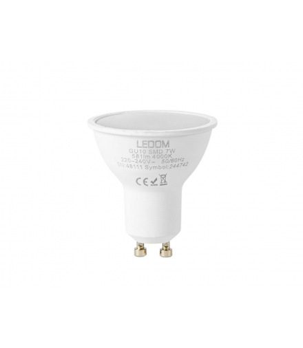 Żarówka LED GU10 7W 4000K 600lm 220-240V Ledom 244742