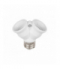 Adapter Przejściówka żarówki E27 na 2xE27 LEDline 242083