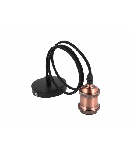 Oprawa zwieszana 1xE27 aluminium antyczna miedź LEDline 249860