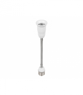 Adapter Przedłużka mocowania żarówki E27 na E27 200mm LEDline 242021