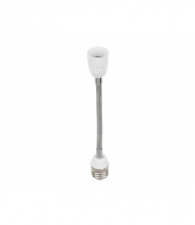 Adapter Przedłużka mocowania żarówki E27 na E14 200mm LEDline 242038
