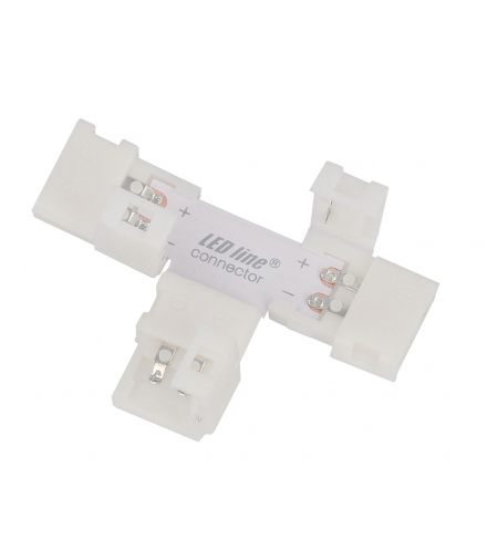 Łącznik do taśm LED CLICK CONNECTOR kątowy 8 mm 2 PIN Typ T LEDline 246555