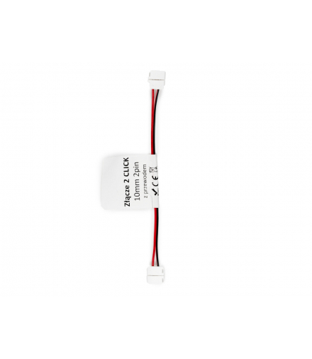 Złączka do taśm LED CLICK CONNECTOR podwójna 10 mm 2 PIN z przewodem LEDline 243578