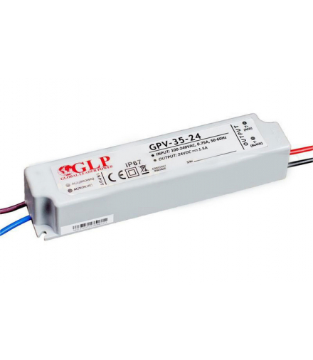 Zasilacz 24V 36W 1,5A IP67 GLP GPV-35-24