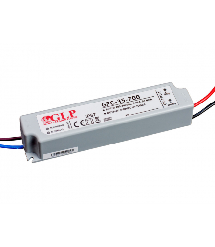 Zasilacz 9V-48V 34W 700mA IP67 GLP GPC-35-700