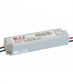 Zasilacz 12V-48V 16,8W 350mA IP67 GLP GPCP-20-350