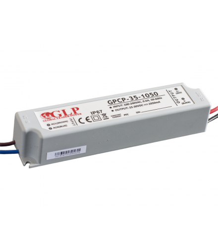 Zasilacz 16V-32V 33,6W 1050mA IP67 GLP GPCP-35-1050