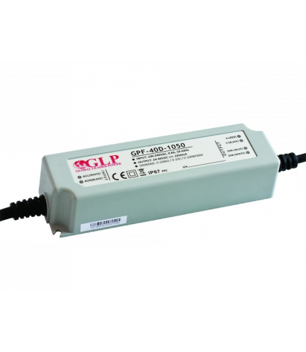 Zasilacz 24V-50V 42W 1050mA IP67 GLP GPF-40D-1050