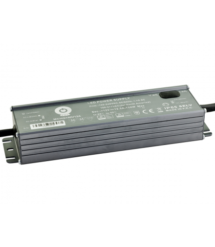 Zasilacz 12,5A 150W 12V IP65 DIM POS MCHQ150V12A