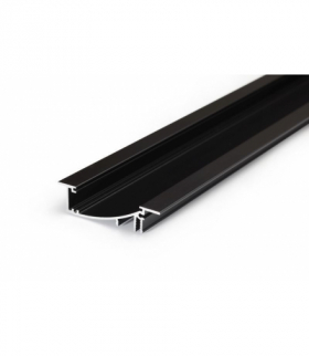 Profil FLAT8 H/UX 1000 czarny LEDline 23040021