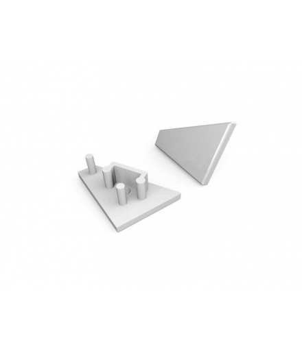 Zaślepka CORNER10 gen2 srebro LEDline 83990040