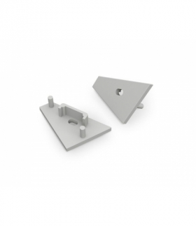 Zaślepka CORNER14 gen2 z otworem szary LEDline A4970022