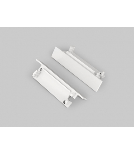 Zaślepka FLAT8 z otworem biały LEDline 23110001